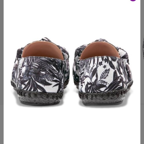 NIB Cole Haan | Black & Ivy Beverly Cloudfeel Knott Leather Espadrilles … - Picture 9 of 10